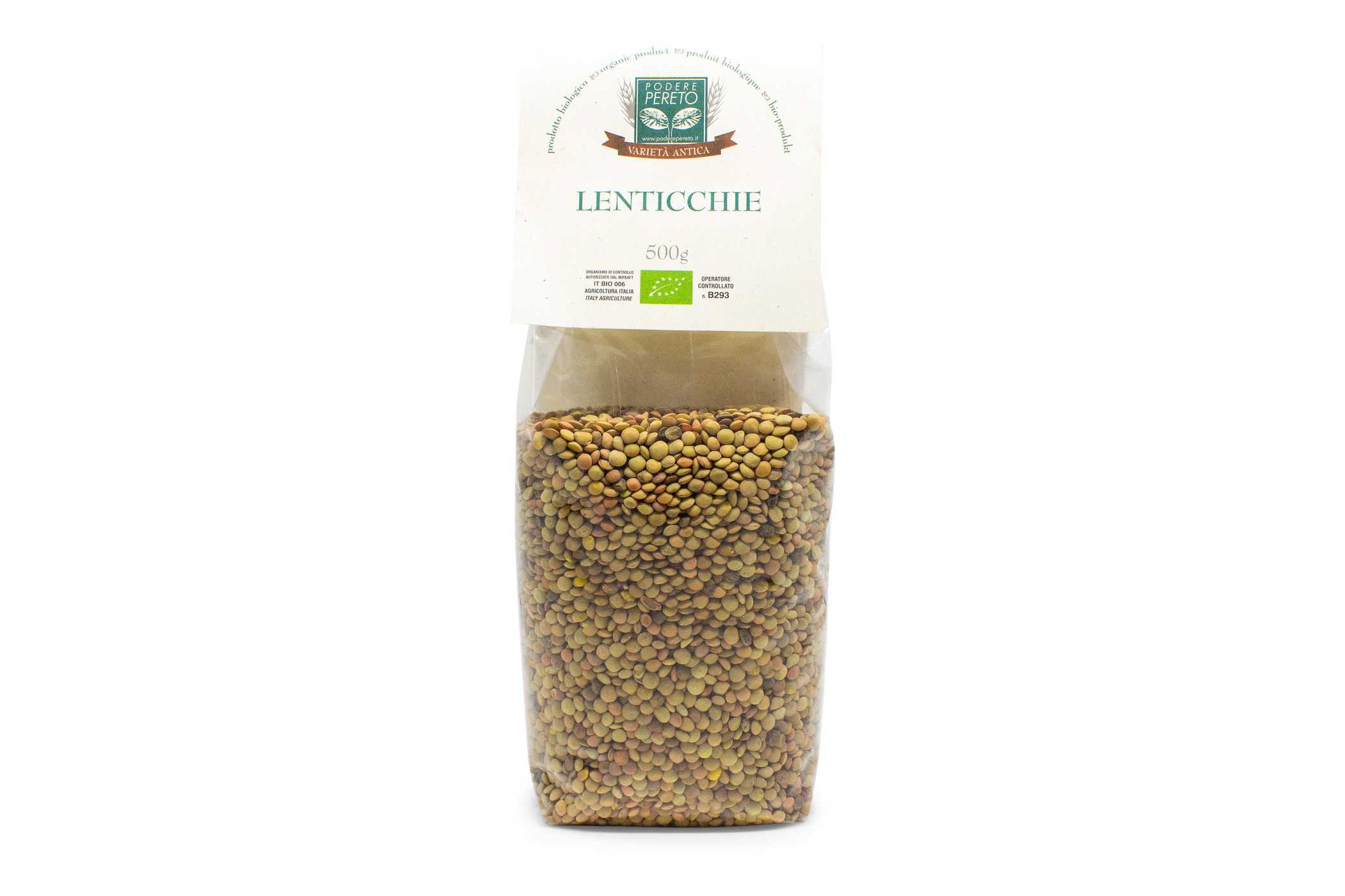 Bio-Linsen 500 g - Bio-Bauernhof Podereeto