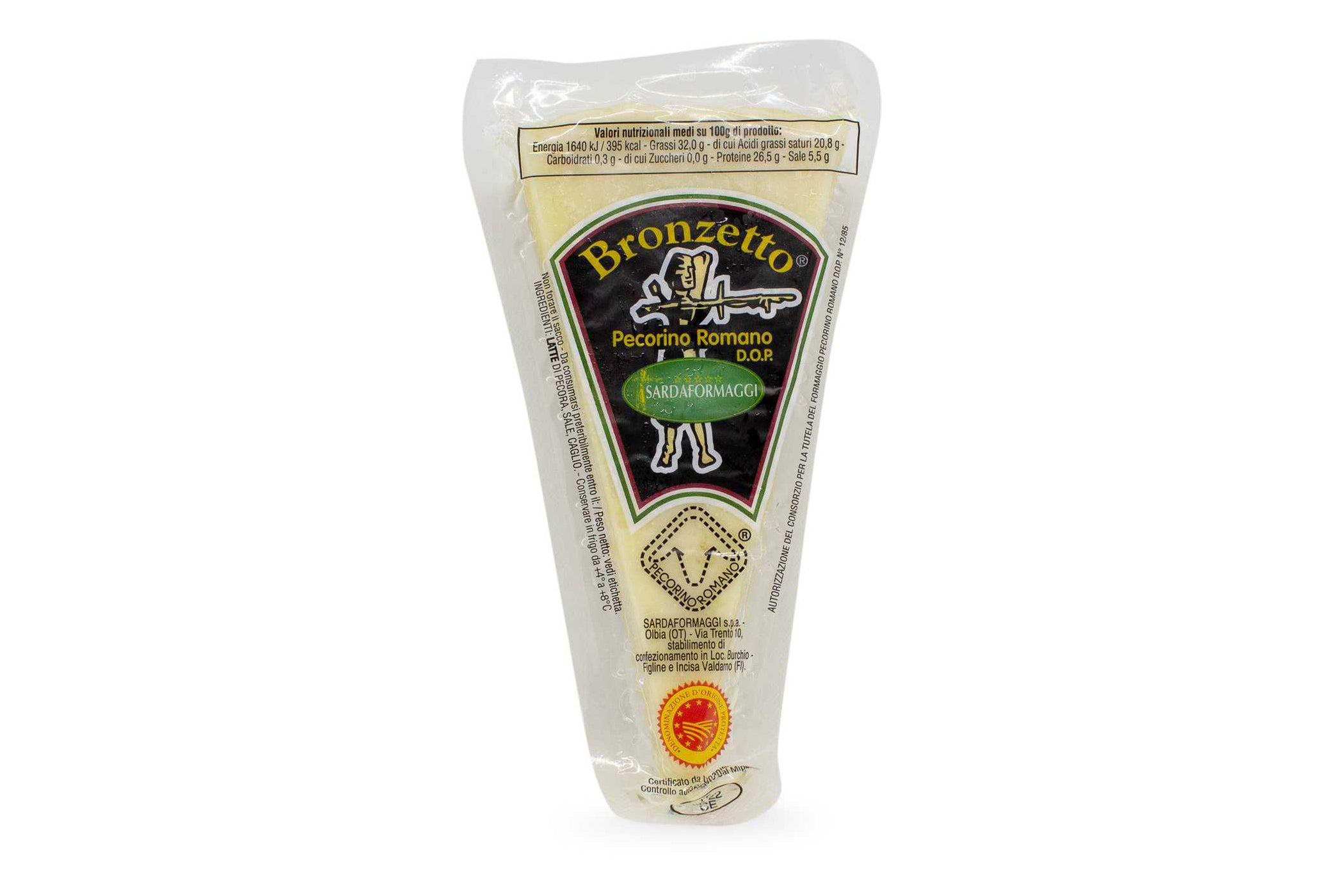 Pecorino romano dop da 250 g circa - bronzetto