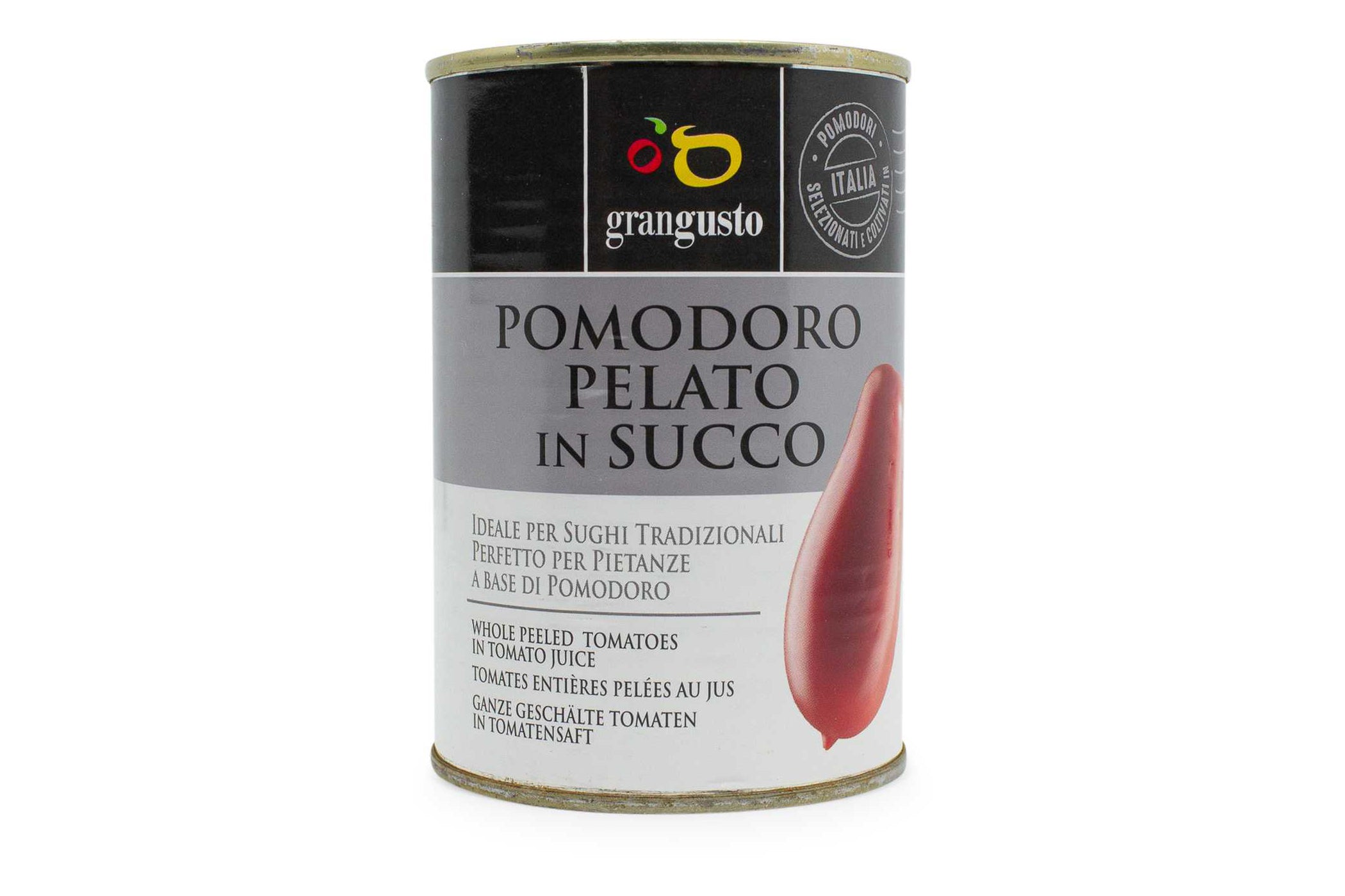 Peeled tomato in juice 400 g - Grangusto