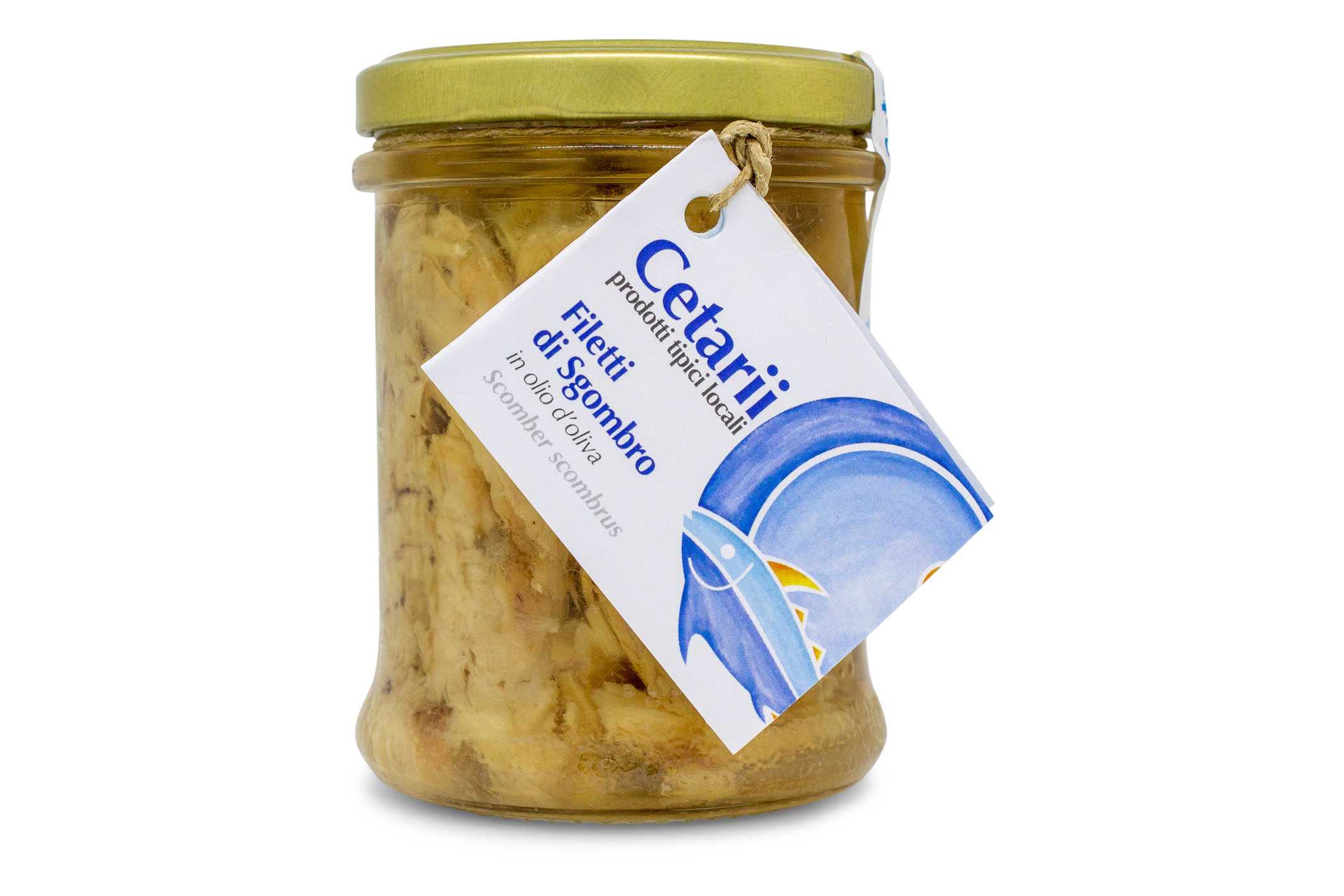 Mackerel fillets in olive oil 200 g - Cetarii