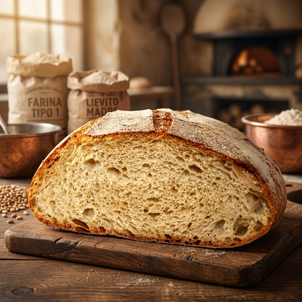 Pane Casereccio Cotto a Legna 1kg | Lievito Madre