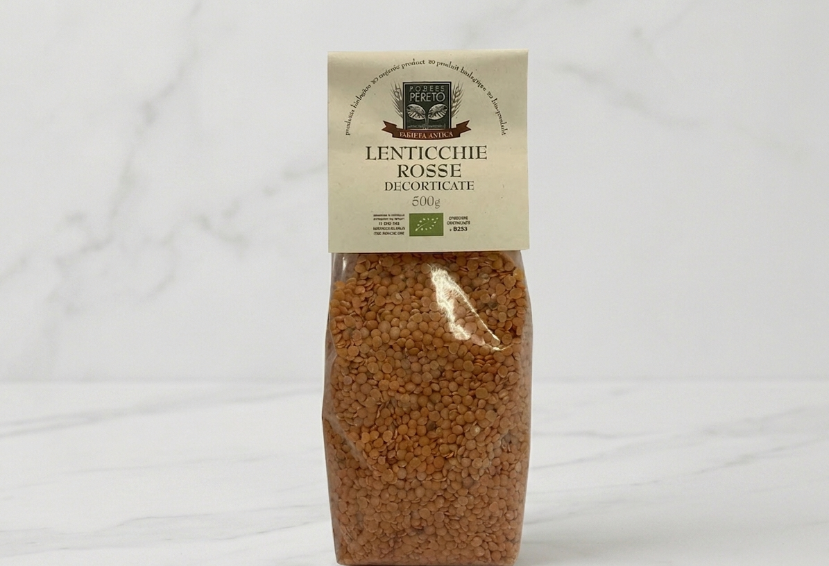 Lenticchie rosse decorticate bio da 500 g - Azienda Agricola Biologica Podere Pereto