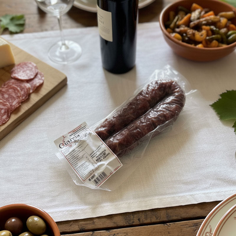 Salsiccia Dolce stagionata artigianale da 350 g - CIARCIA