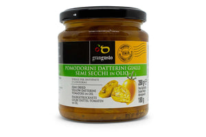 Pomodorini datterini gialli semi secchi in olio da 280 g - Grangusto