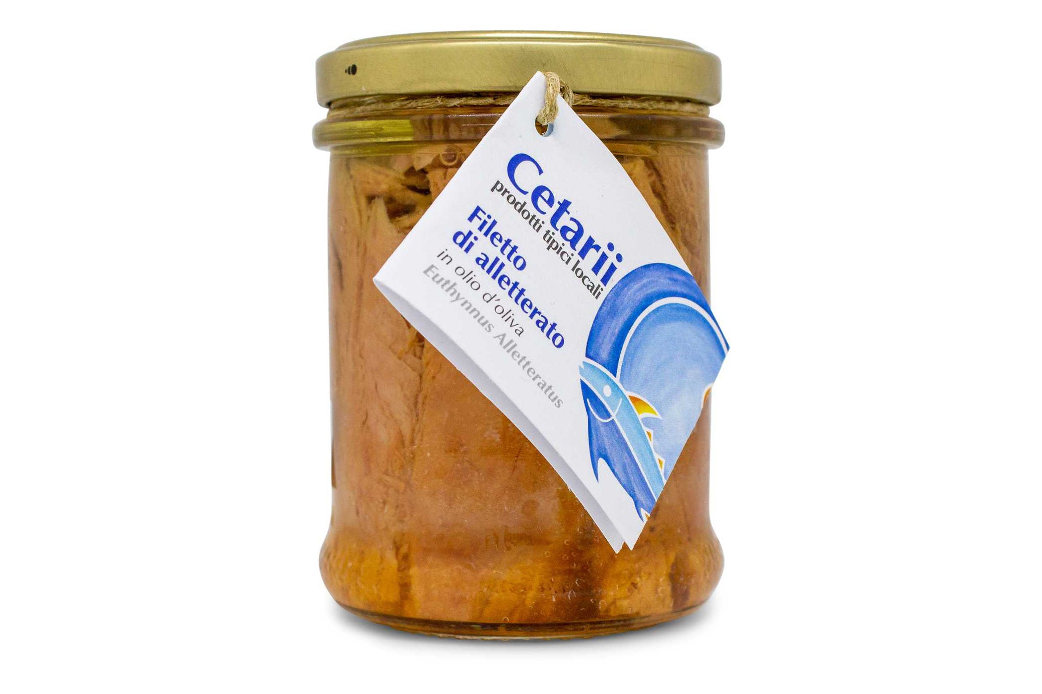 Filetti di tonno alletterato in olio di oliva da 200 g - Cetarii