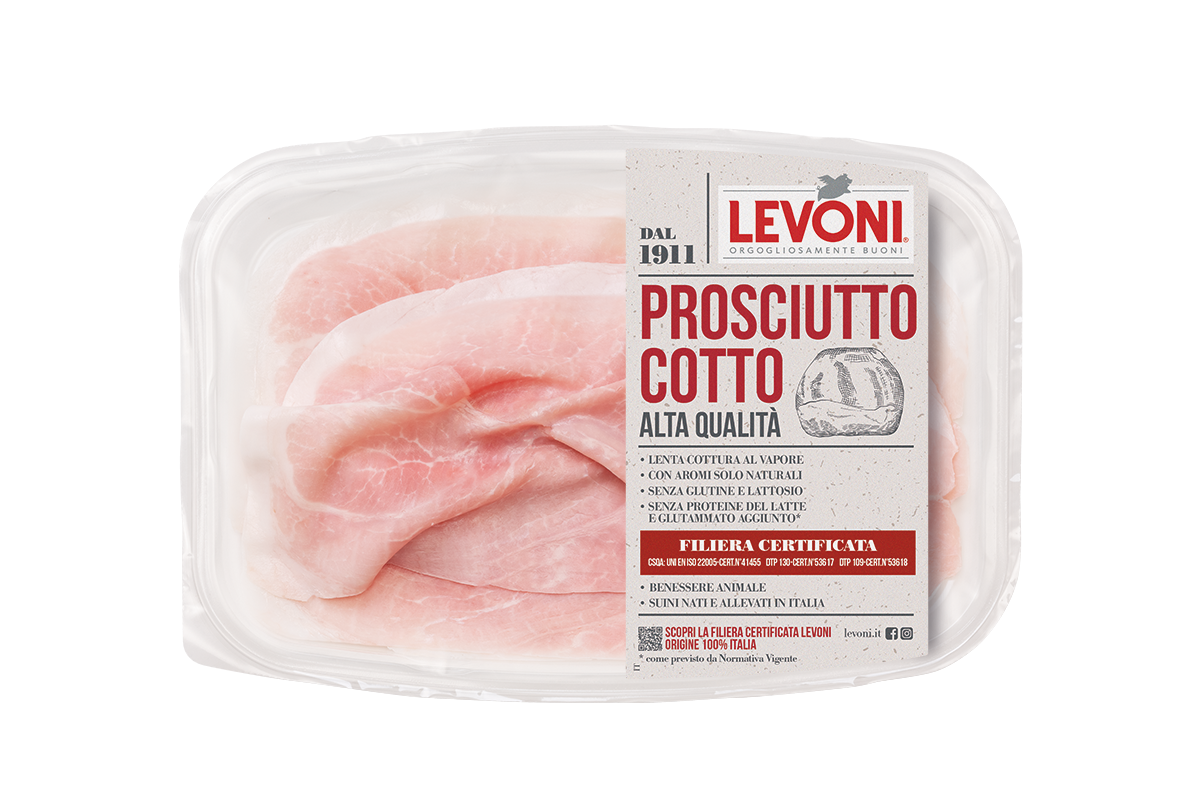 Prosciutto cotto alta qualità 100 g - Levoni